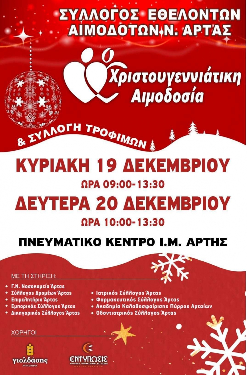&Delta;&iota;ή&mu;&epsilon;&rho;&eta; &chi;&rho;&iota;&sigma;&tau;&omicron;&upsilon;&gamma;&epsilon;&nu;&nu;&iota;ά&tau;&iota;&kappa;&eta; &alpha;&iota;&mu;&omicron;&delta;&omicron;&sigma;ί&alpha; &tau;&eta;&nu; &Kappa;&upsilon;&rho;&iota;&alpha;&kappa;ή 19 &Delta;&epsilon;&kappa;&epsilon;&mu;&beta;&rho;ί&omicron;&upsilon; &kappa;&alpha;&iota; &tau;&eta;&nu; &Delta;&epsilon;&upsilon;&tau;έ&rho;&alpha; 20 &Delta;&epsilon;&kappa;&epsilon;&mu;&beta;&rho;ί&omicron;&upsilon; 2021 &sigma;&tau;&omicron; &Pi;&nu;&epsilon;&upsilon;&mu;&alpha;&tau;&iota;&kappa;ό &Kappa;έ&nu;&tau;&rho;&omicron; &tau;&omicron;&upsilon; &Alpha;&gamma;ί&omicron;&upsilon; &Delta;&eta;&mu;&eta;&tau;&rho;ί&omicron;&upsilon; Ά&rho;&tau;&alpha;&sigmaf;